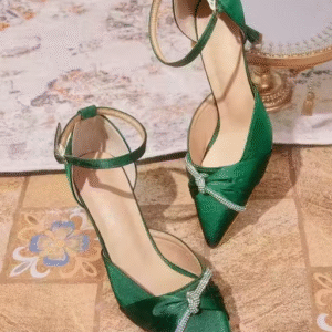 Klexio Elegant Embellished Pointed Toe Heel