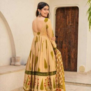 Beautiful Cotton Suit Sets with classic Anarkali Designs